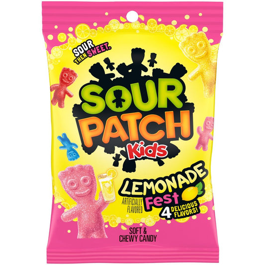 Sour Patch Kids Lemonade Fest 4 flavours USA - Caramelle gommose aspre gusto limonata (102g)