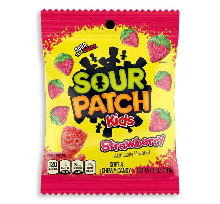 Sour Patch Kids Strawberry (141g) USA - caramelle