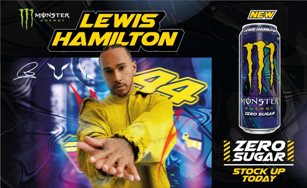 Monster Energy Zero Sugar Lewis Hamilton £ 1,39 UK sku: 0822B d300 energy energy drink monster monster energy UK