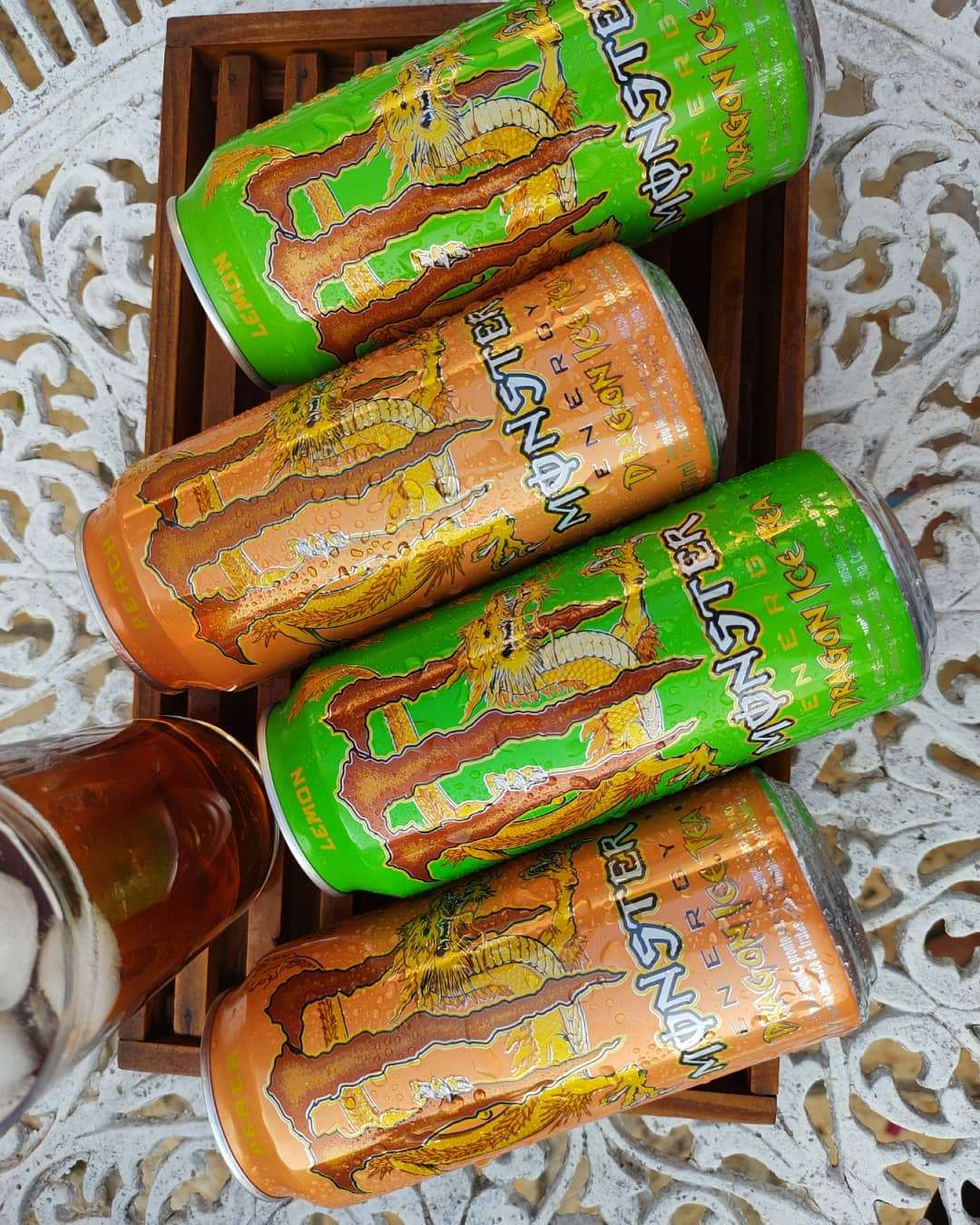 Monster Energy Dragon Ice Tea Peach BR sku: 0421 - Energy Drinks