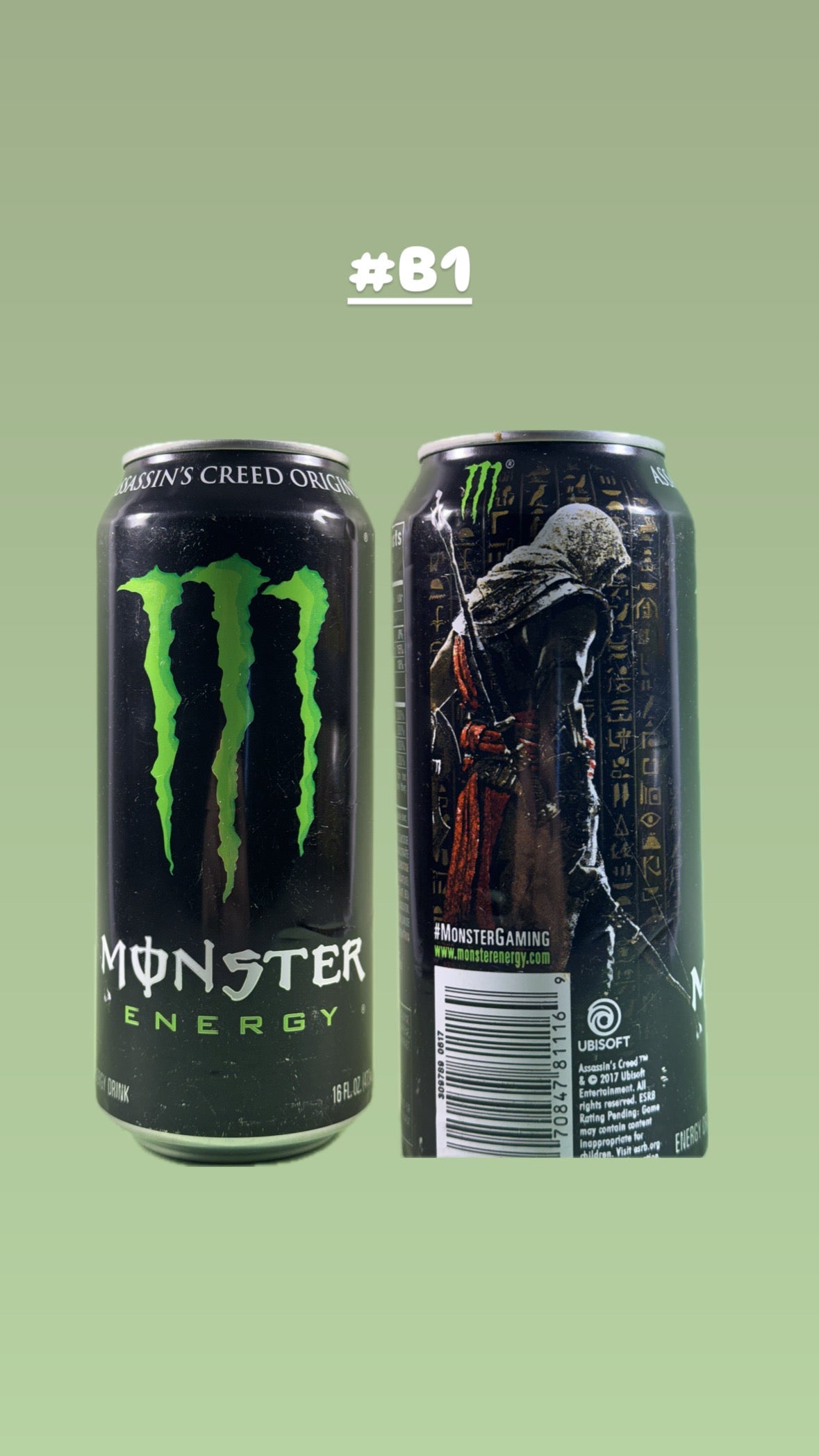 Monster Energy OG Assassin’s Creed Origins (USA) (Edizione 2017) [#B1] *Dents