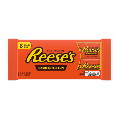 Reese's 8 Peanut Butter Cups (USA) - Tartine di cioccolato con crema alle arachidi [124g]