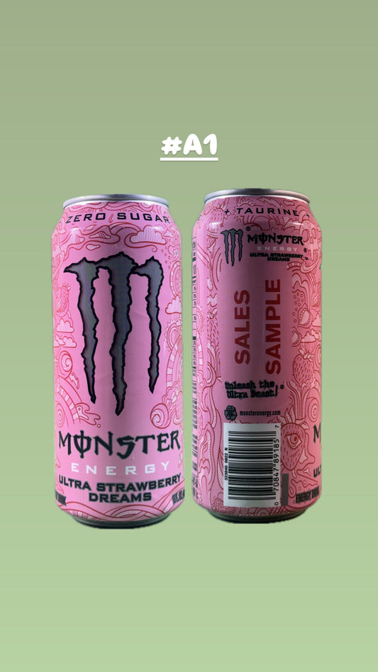 Monster Energy Ultra Strawberry Dreams Sales Sample [#A1]