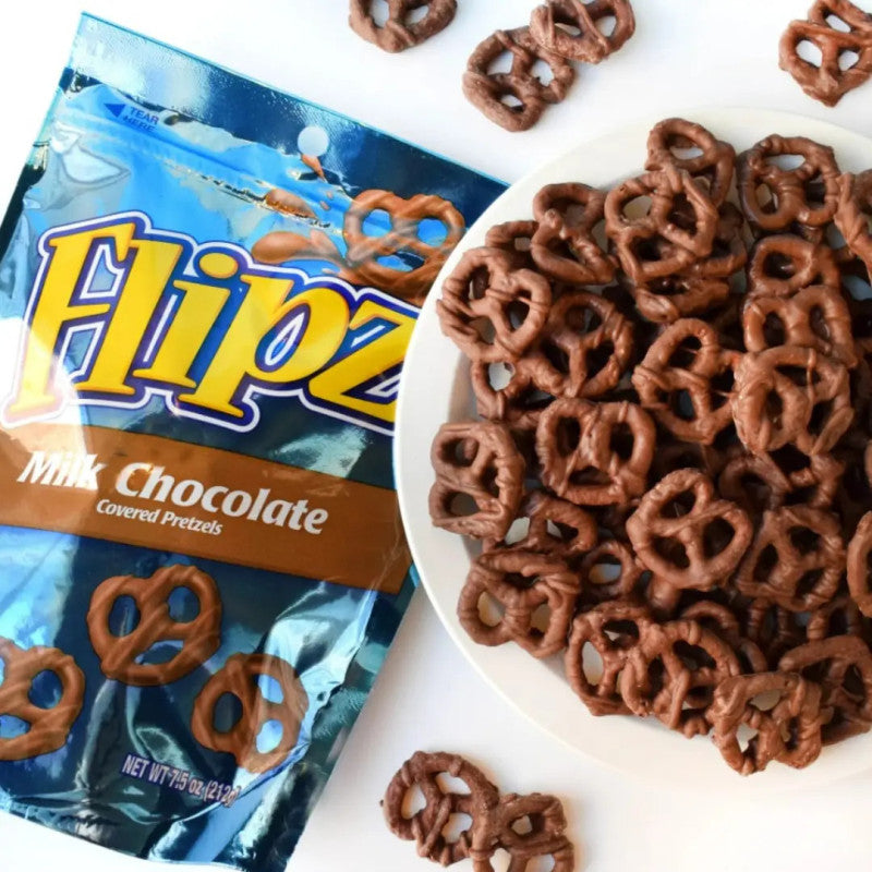 Flipz Pretzel Milk Chocolate - Pretzel Ricoperti di Cioccolato al Latte (90g)