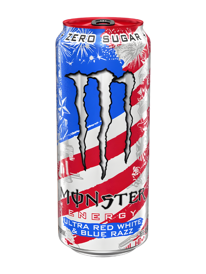Monster Ultra Red White & Blue Razz [473ml]