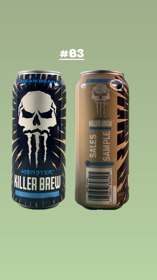 Monster Energy Java Killer Brew Mean Bean Sales Sample [#B3]