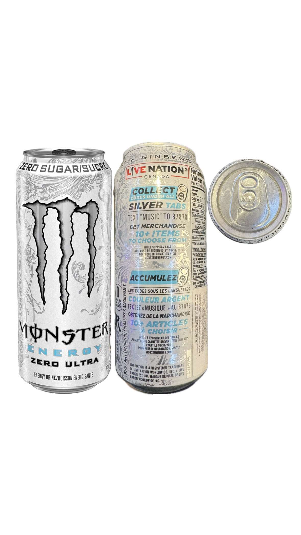 Monster Energy Ultra White Live Nation Edition (Canada) (Edizione 2021) - Energy Drinks