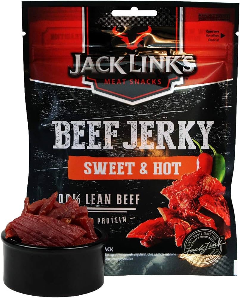 Jack Link’s Sweet & Hot - Carne secca di manzo gusto agrodolce leggermente piccante (25g)