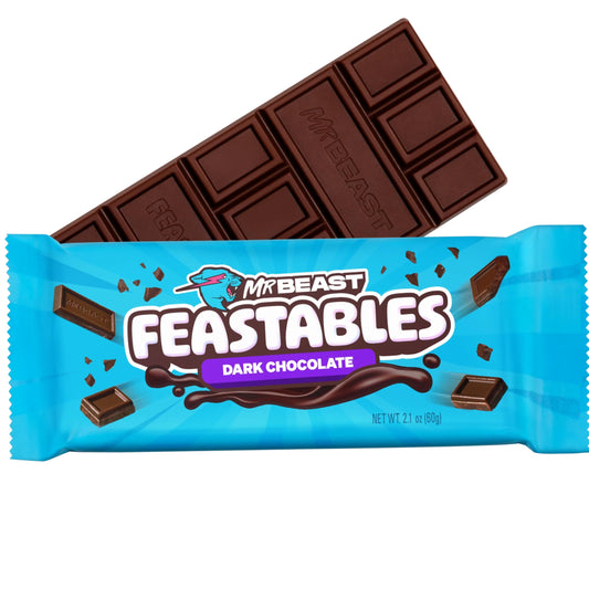 Mr Beast Feastables Dark Chocolate (USA) - Barretta di Cioccolato Fondente [60g]