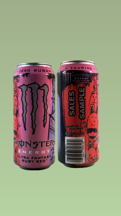 Monster Energy Ultra Fantasy Ruby Red Sales Sample [#A2]