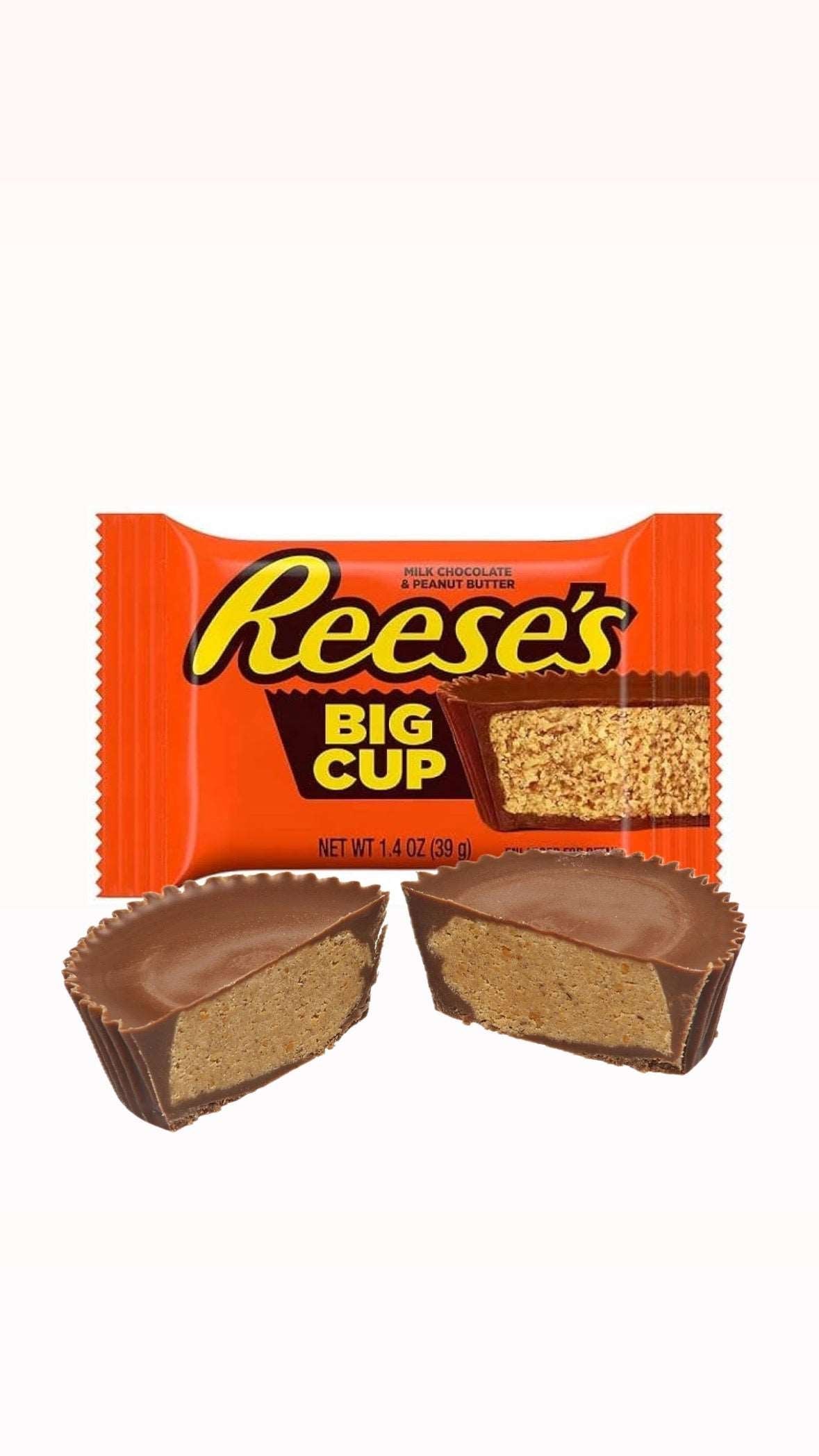 Reese's Big Cup Peanut Butter USA - Tartine di cioccolato con crema alle arachidi (39g)