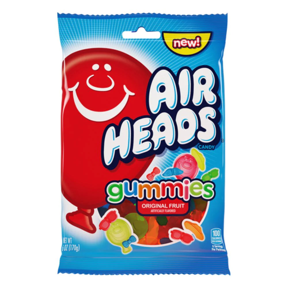 Airheads Gummies (USA) - Caramelle Morbide Gommose alla frutta (108g)