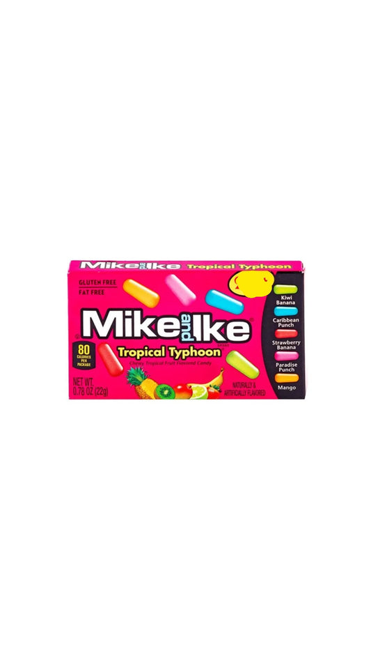 Mike and Ike Tropical Typhoon USA - Caramelle morbide alla frutta tropicale (22g)