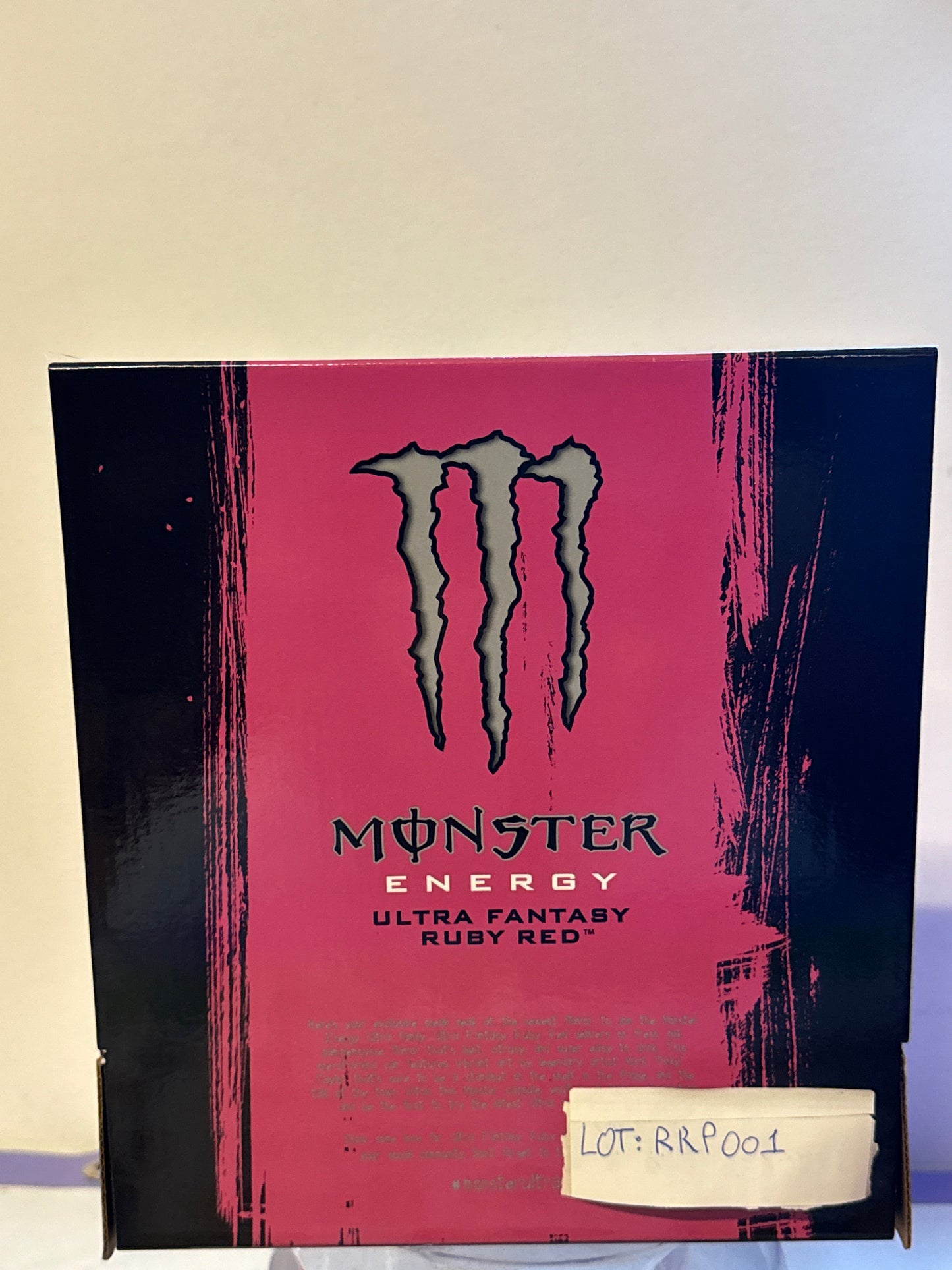 MONSTER ENERGY PROMO BOX: ULTRA FANTASY RUBY RED Autographed PINKY POP (RRP001)