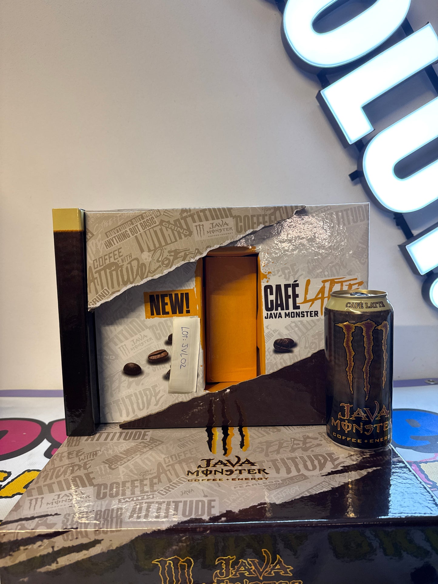 MONSTER ENERGY PROMO BOX: JAVA CAFE LATTE (JVL02)