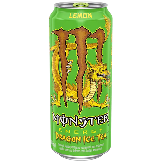 Monster Energy Dragon Ice Tea Lemon (BRASIL) [473ml]  [**Dents / Ammaccature ]