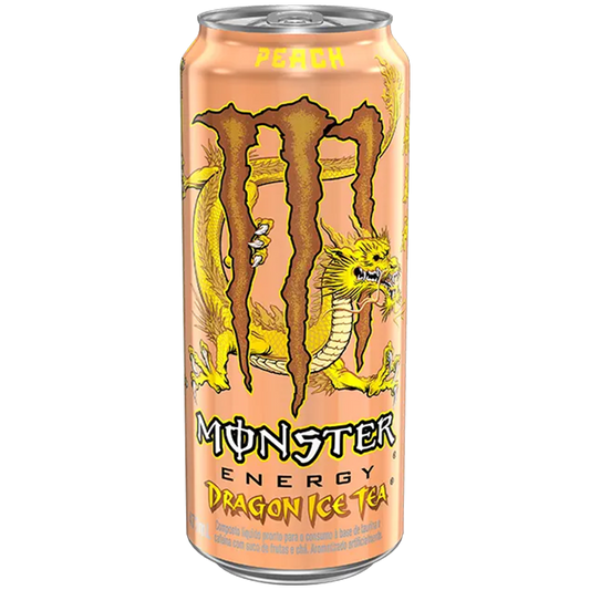 Monster Energy Dragon Ice Tea Peach (BRASIL) [473ml] [**Dents / Ammaccature ]