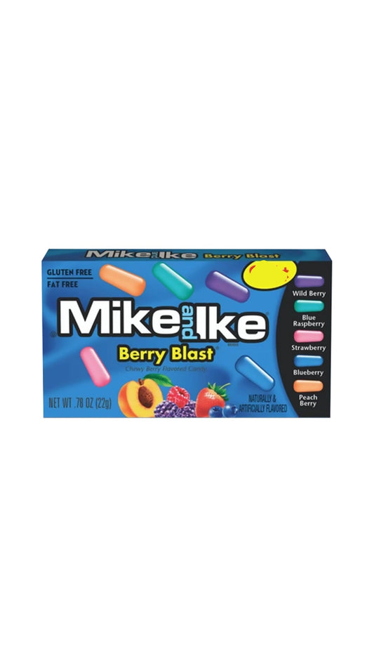 Mike and Ike Berry Blast USA - Caramelle morbide ai frutti di bosco (22g)