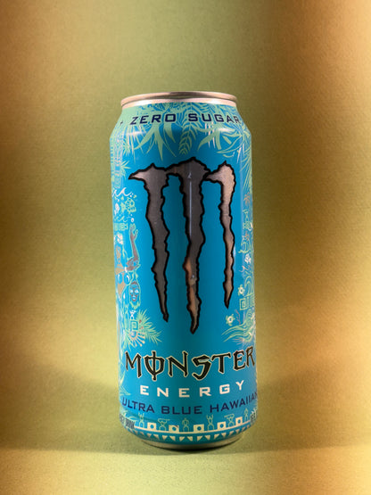 Monster Energy Ultra Blue Hawaiian SALES SAMPLE (USA) [**DENTS**]