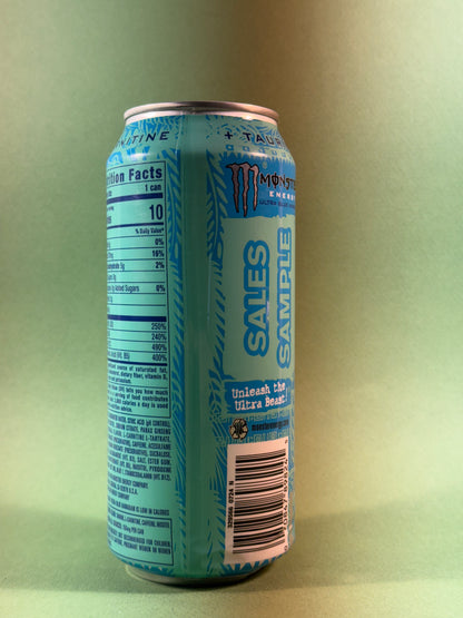 Monster Energy Ultra Blue Hawaiian SALES SAMPLE (USA) [**DENTS**]