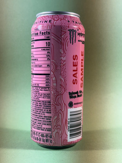 Monster Energy Ultra Strawberry Dreams Sales Sample [#A1]