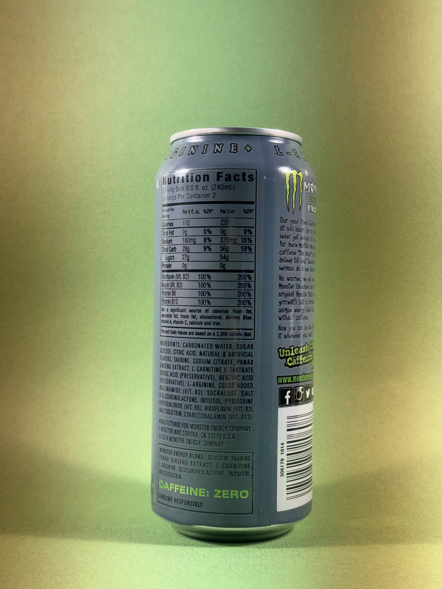 Monster Energy Unleaded (USA) ( MCC ) #A3