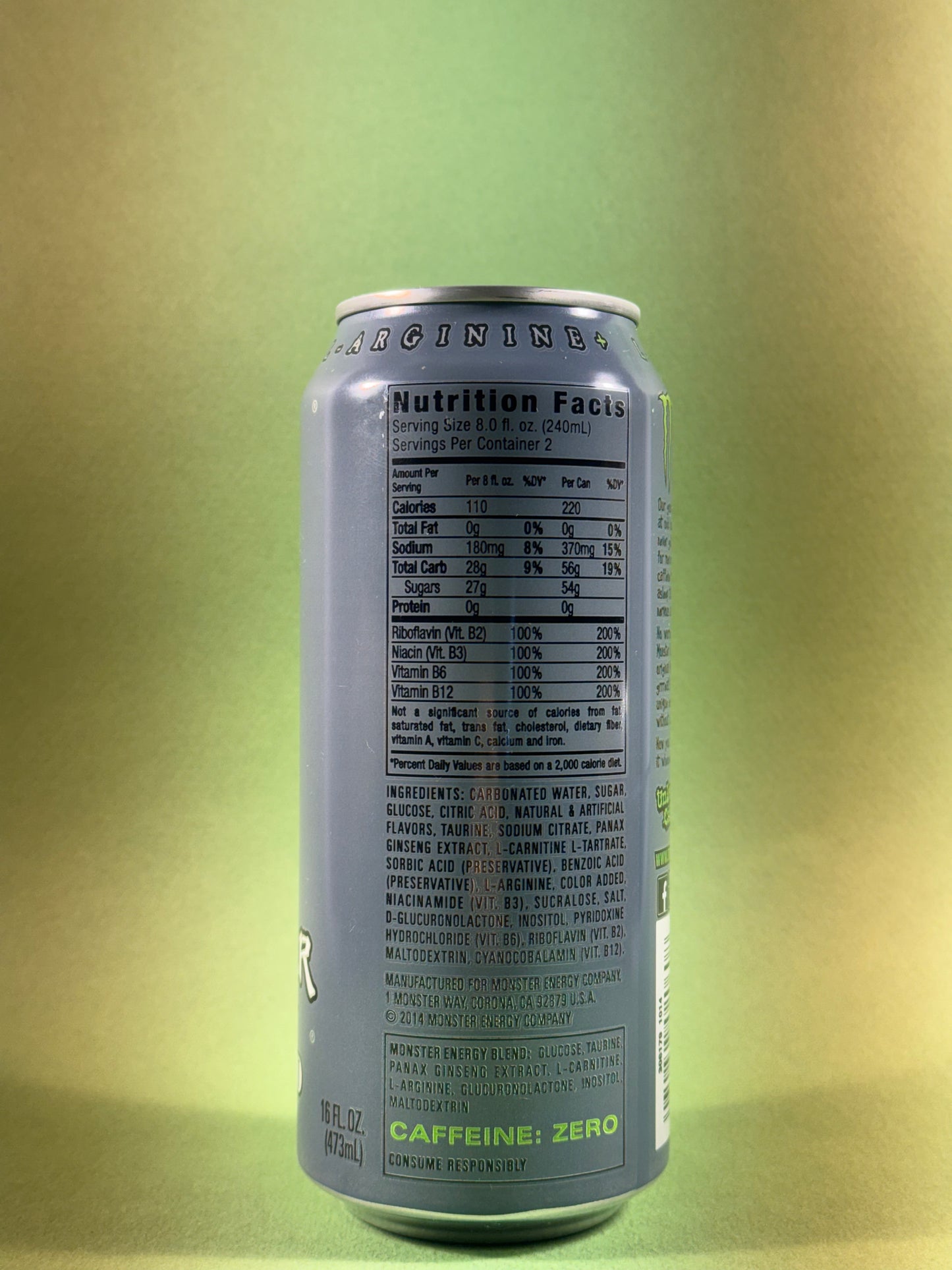 Monster Energy Unleaded (USA) ( MCC ) #A6