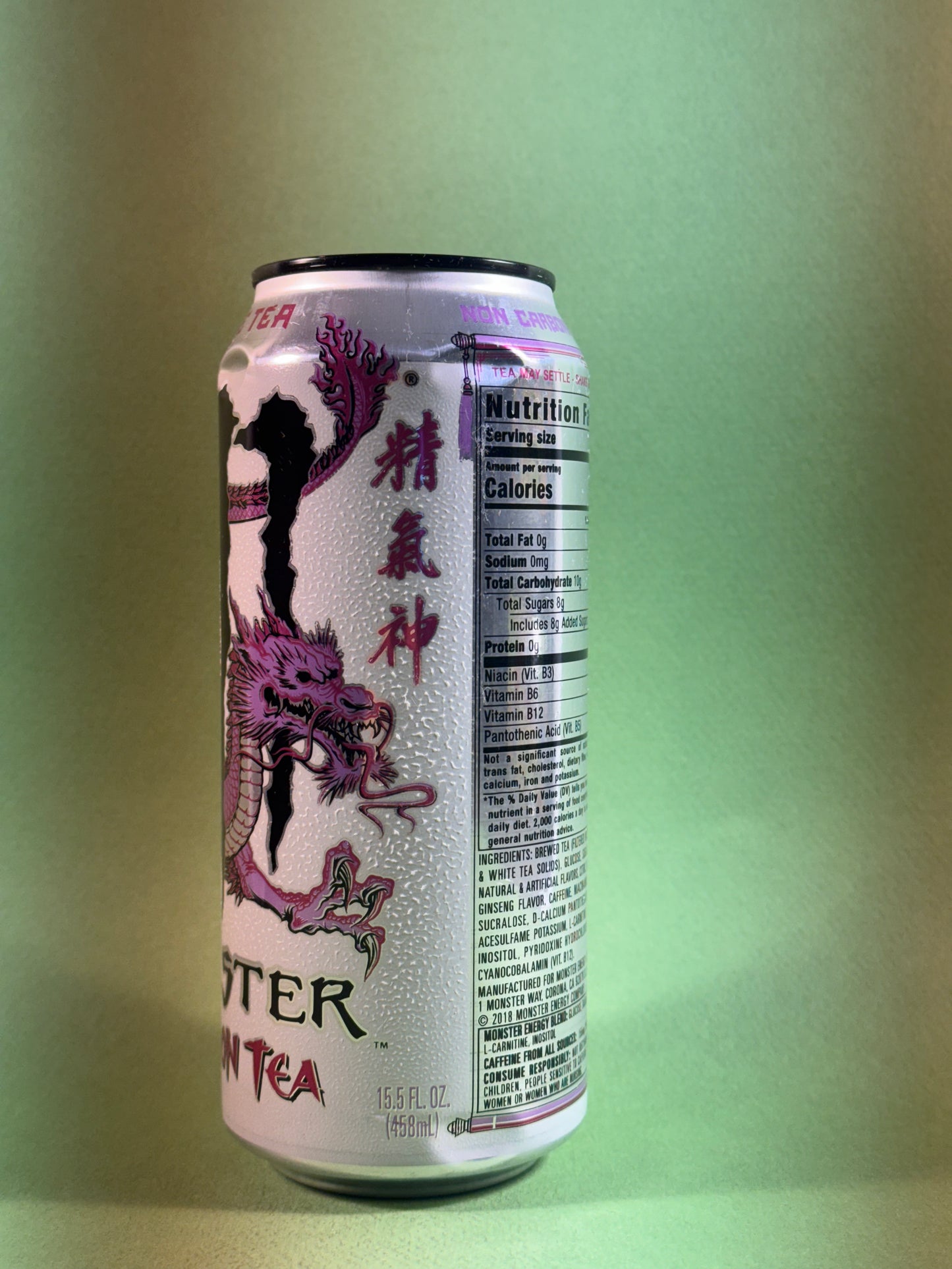 Monster Energy Dragon Tea White Dragon (USA) [Misprinted] **dents