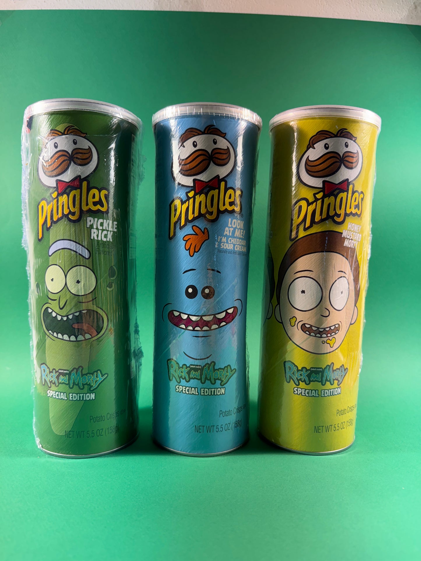 Pringles Rick and Morty Complete Set Limited Edition 3 Packs