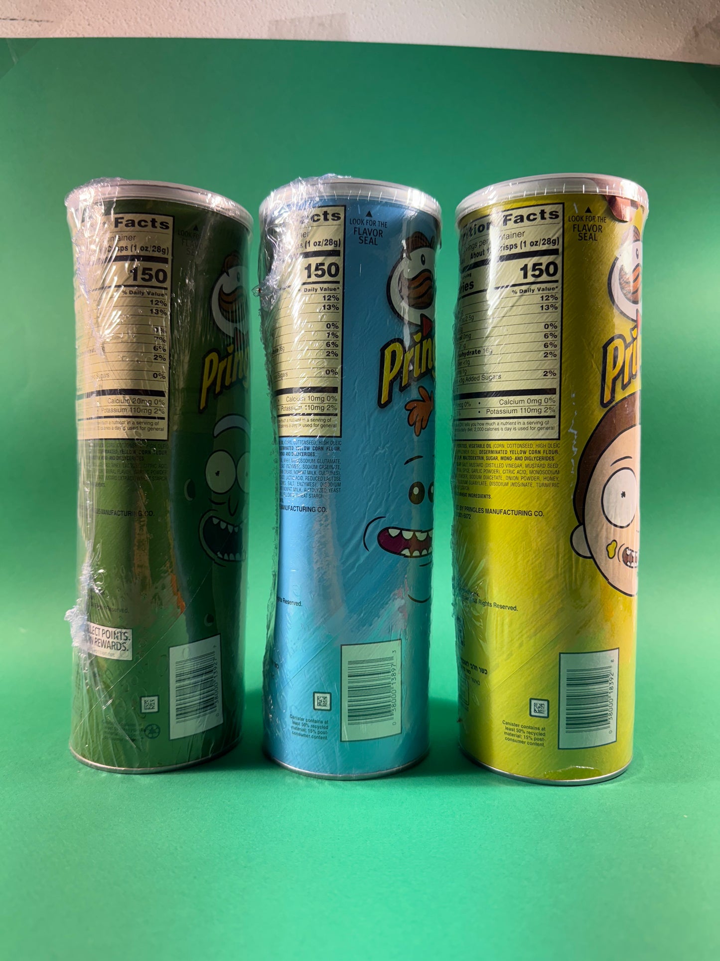 Pringles Rick and Morty Complete Set Limited Edition 3 Packs