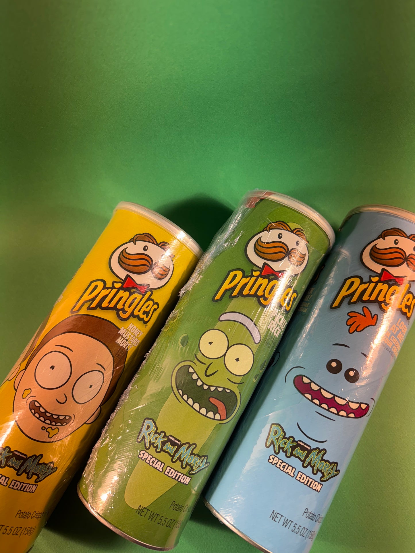 Pringles Rick and Morty Complete Set Limited Edition 3 Packs