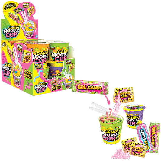 Johny Bee Poppin Candy Noodle Cup - Caramelle morbide in tazza di Noodle (55g)