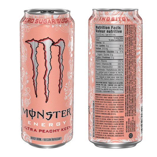 Monster Energy Ultra Peachy Keen (CANADA) [473ml] #PS