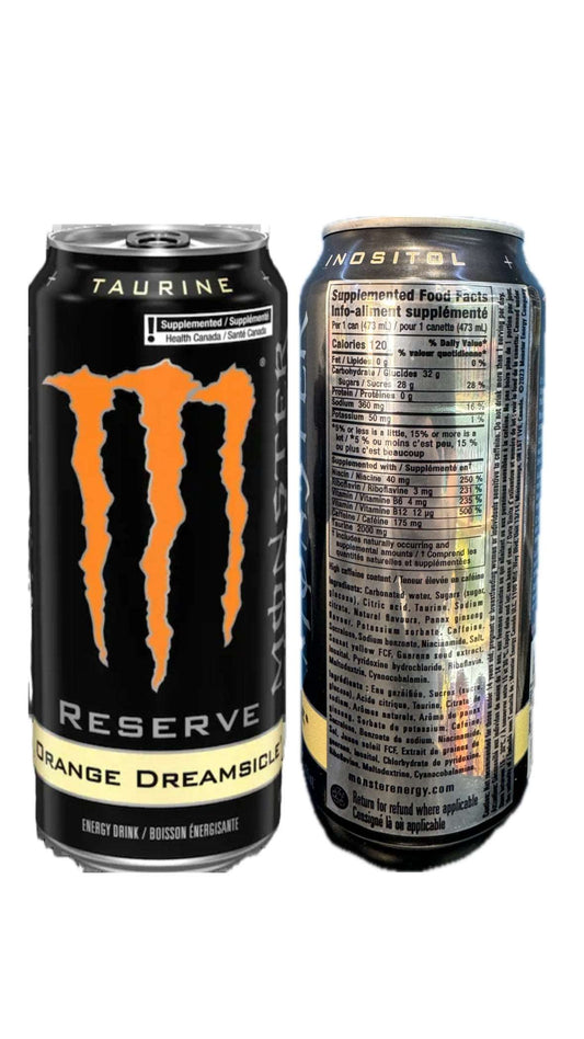 Monster Energy Reserve Orange Dreamsicle (CANADA) canada d450 energy energy drink monster monster energy usa473