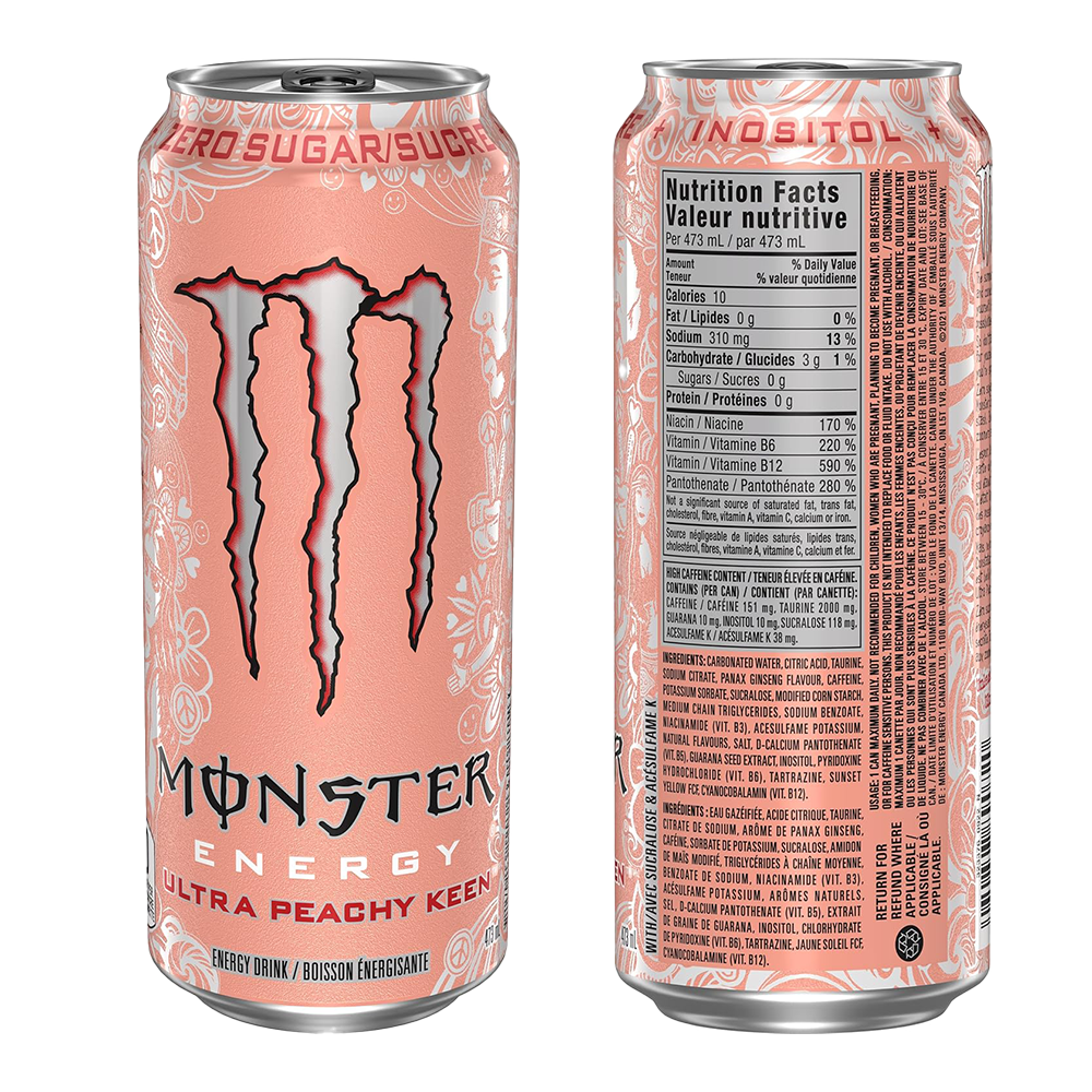 Monster Energy Ultra Peachy Keen  [473ml] Canada