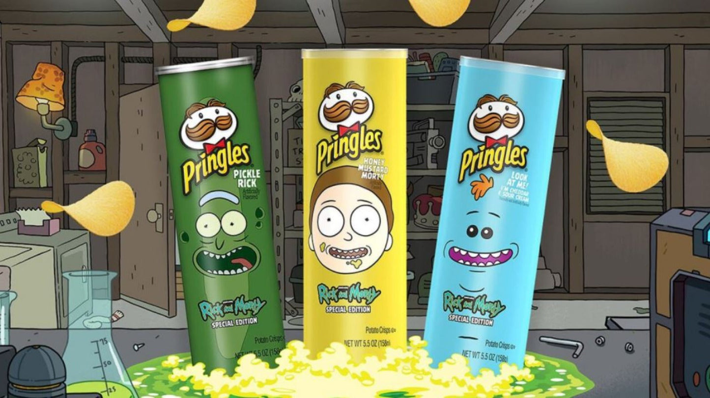 Pringles Rick and Morty Complet Set Limited Edition 3 Pacchetti Pringles Rick and Morty stuff