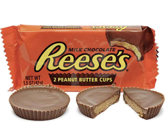 Reese's 2 Peanut Butter Cups USA - Tartine di cioccolato con crema alle arachidi (42g)