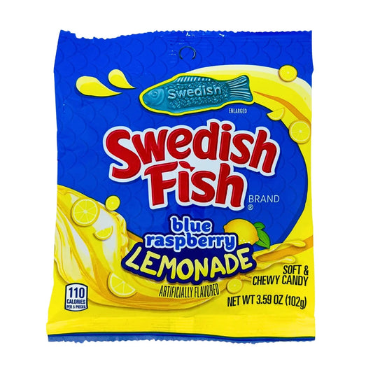 Swedish Fish Blue Raspberry Lemonade CANADA - Caramelle morbide gusto lampone & limonata (102g)