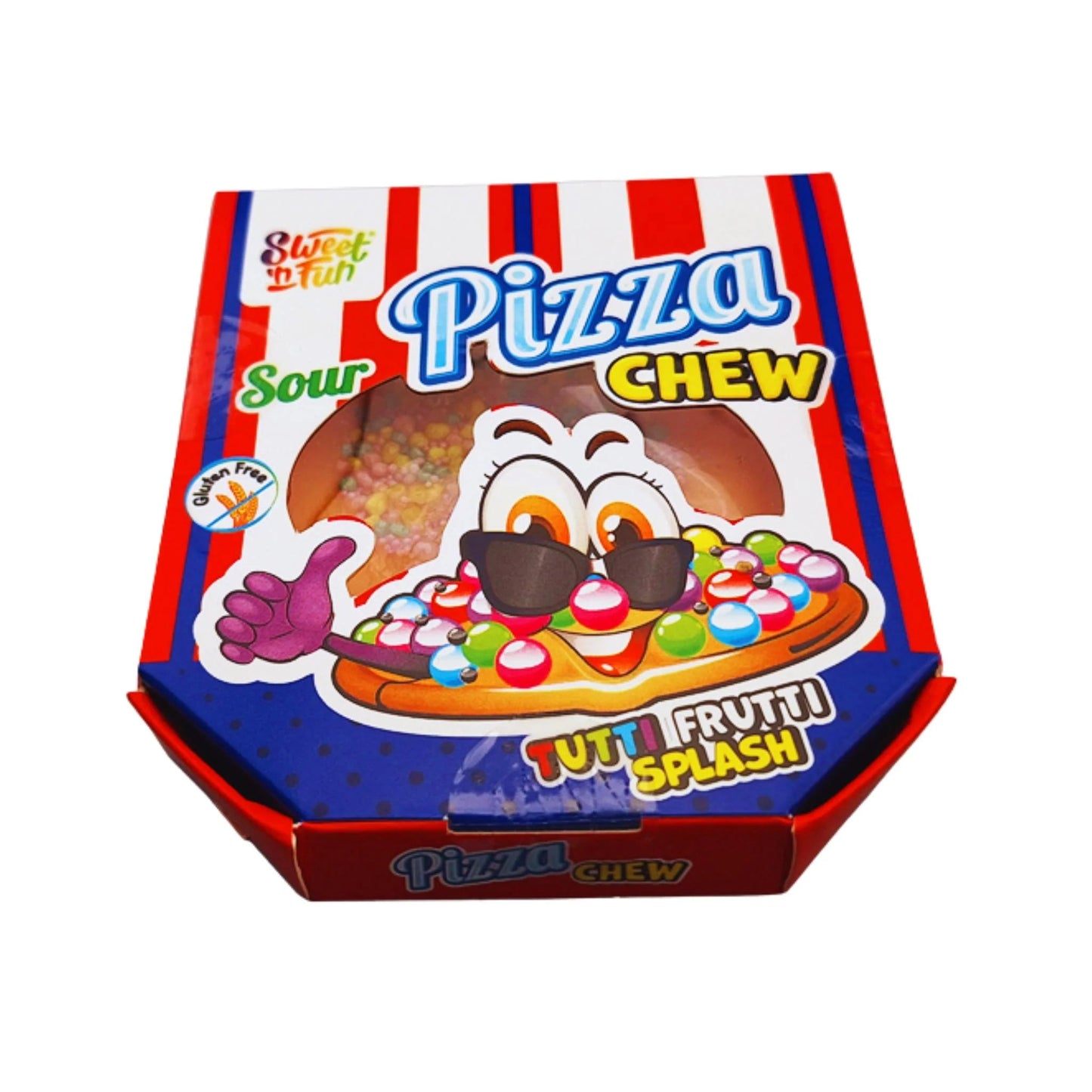 Pizza Sour Chew Tutti Frutti - Caramella fruttata a forma di pizza