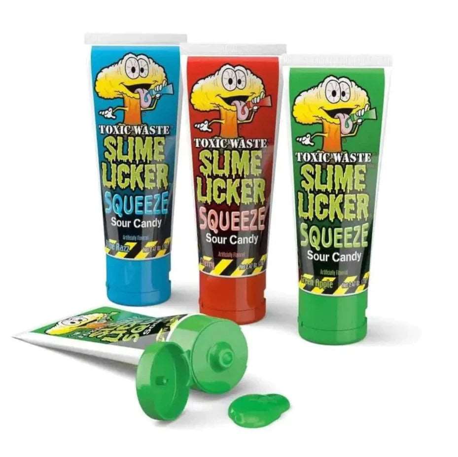 Toxic Waste Slime Licker Squeeze Sour Candy USA - caramelle