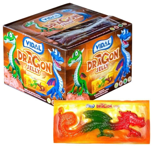 Vidal Dragon Jelly - caramelle gommose alla frutta a forma di drago (66g) - caramelle