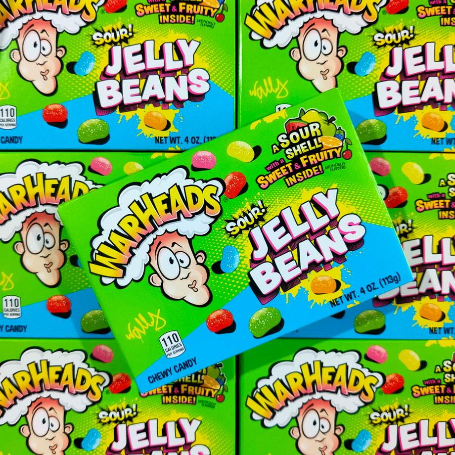 Warheads Sour Jelly Beans (113g) - caramelle