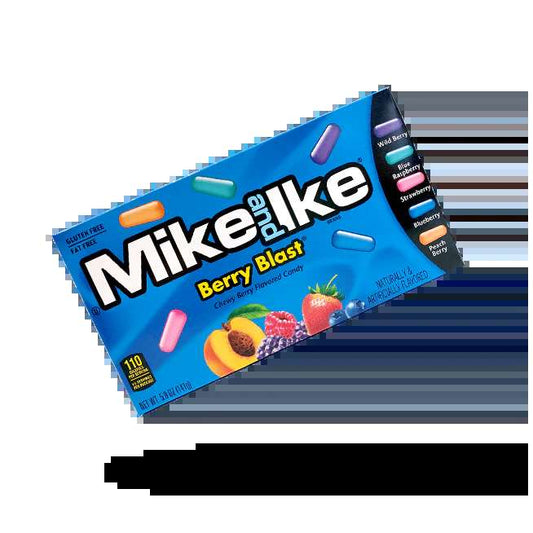 Mike and Ike Berry Blast USA - Caramelle morbide ai frutti di bosco (120g)