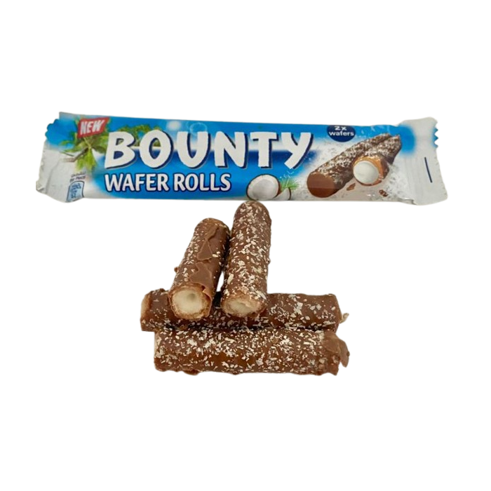 Bounty Wafer Rolls - Wafer ricoperto di Cioccolato con crema al cocco