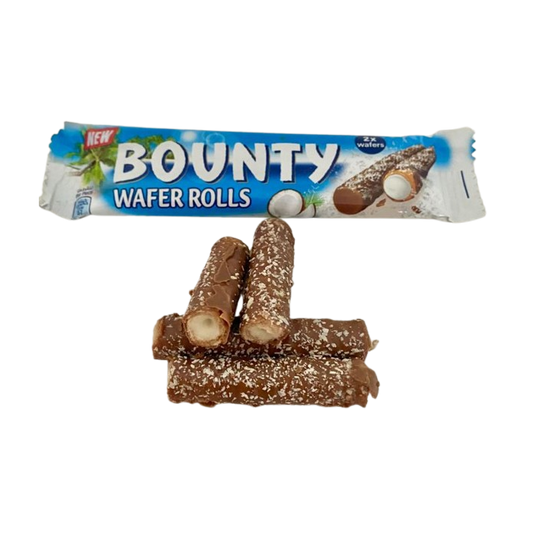 Bounty Wafer Rolls - Wafer ricoperto di Cioccolato con crema al cocco