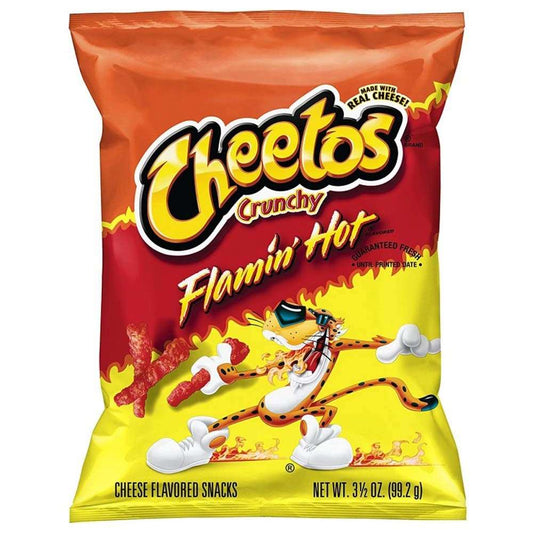 Cheetos Flamin Hot Chunchy USA - Bastoncini di Mais Piccanti (99g)