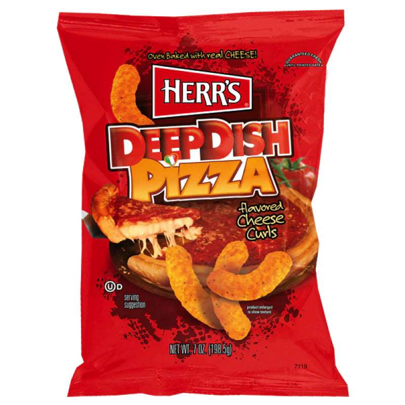 HERR'S Cheese Curls Deep Dish Pizza (199g) - salato