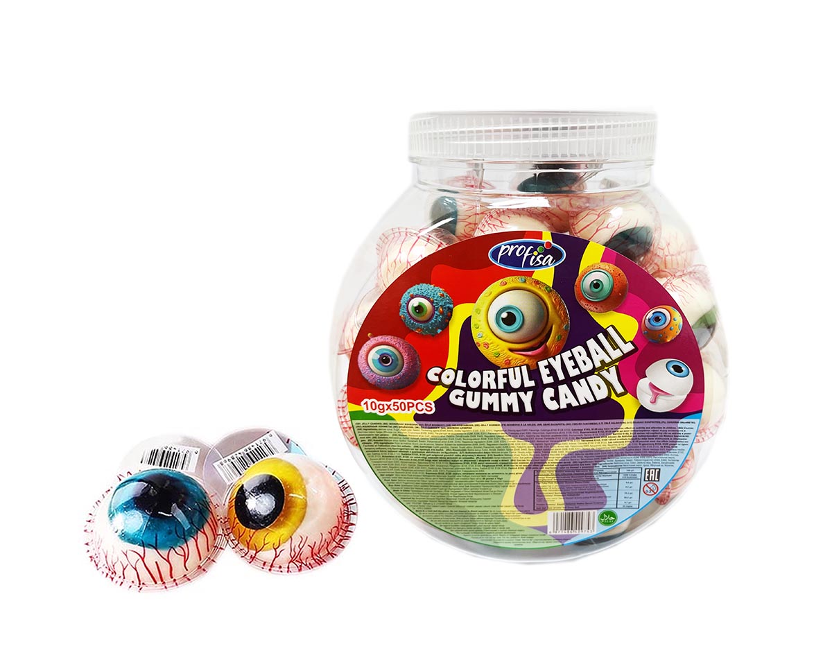 * Colorful EyeBall Gummy Candy (50pz - 500g)