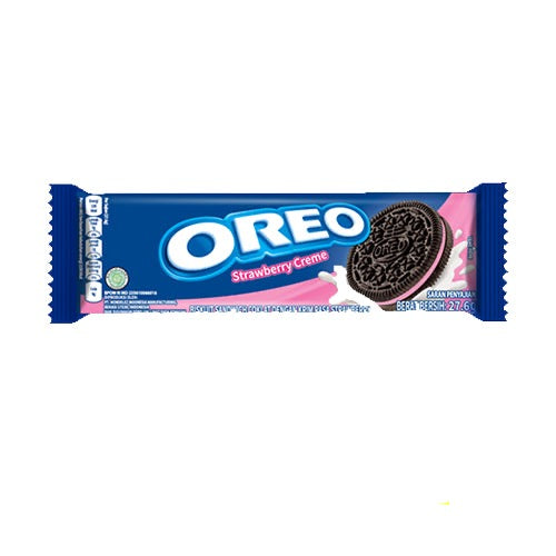 Oreo Strawberry Creme - Biscotti Oreo con crema alla Fragola (27.6g) - dolce