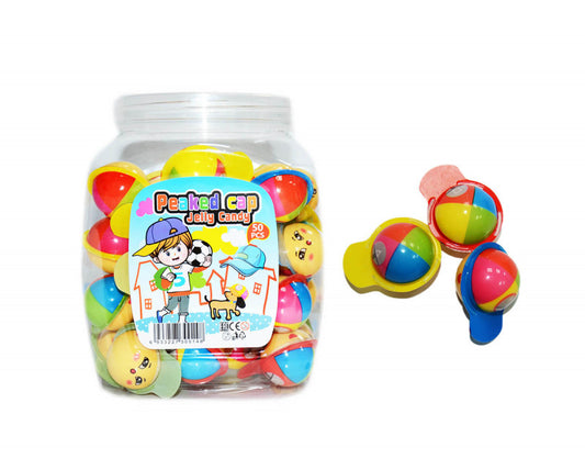 * Peaked Cap Jelly Candy (50pc - 500g)